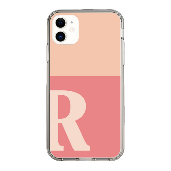 Slim Protection Case［ Original - initial two tone - R pink ］