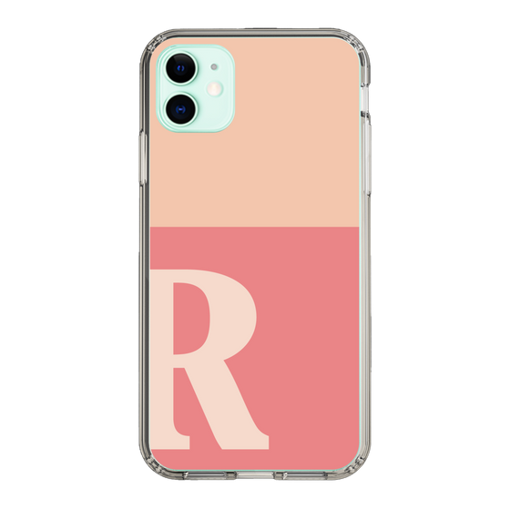 Slim Protection Case［ Original - initial two tone - R pink ］