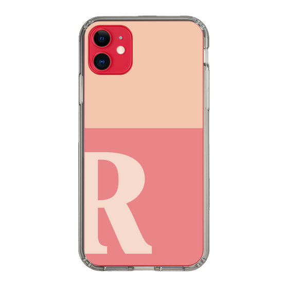 Slim Protection Case［ Original - initial two tone - R pink ］