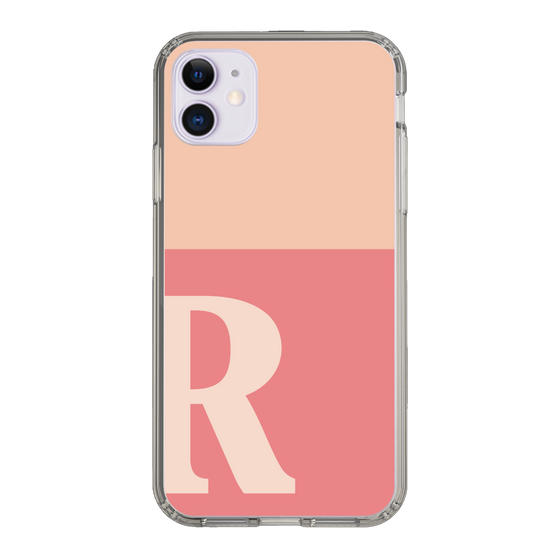 Slim Protection Case［ Original - initial two tone - R pink ］