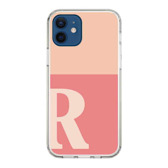 Slim Protection Case［ Original - initial two tone - R pink ］