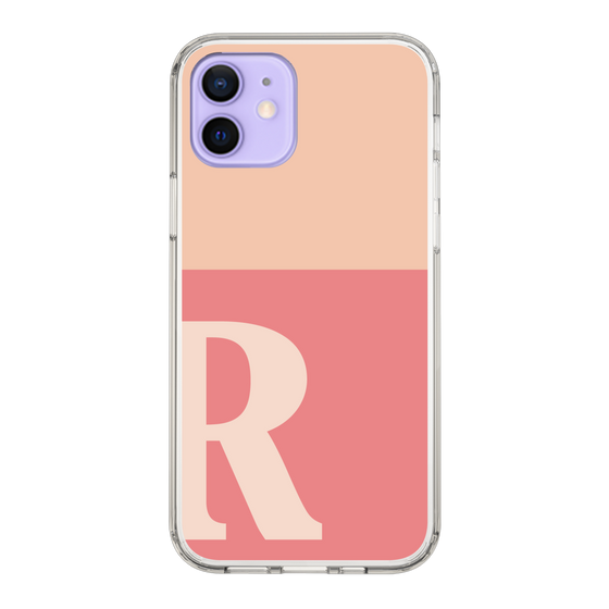 Slim Protection Case［ Original - initial two tone - R pink ］