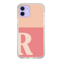Slim Protection Case［ Original - initial two tone - R pink ］