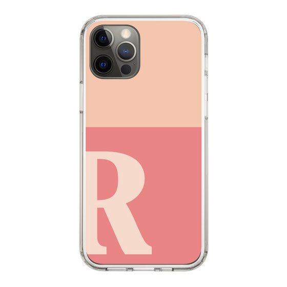 Slim Protection Case［ Original - initial two tone - R pink ］