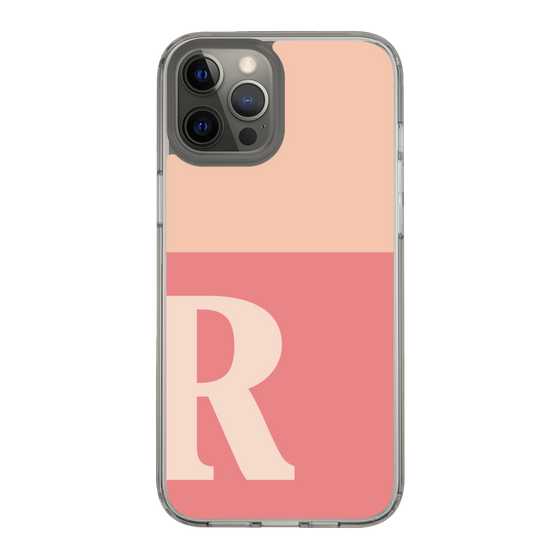 Slim Protection Case［ Original - initial two tone - R pink ］