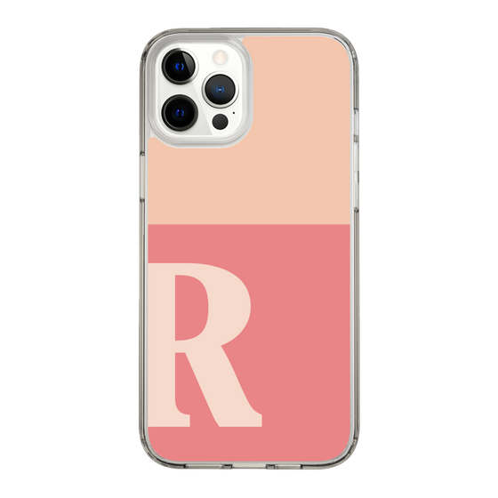 Slim Protection Case［ Original - initial two tone - R pink ］