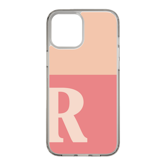 Slim Protection Case［ Original - initial two tone - R pink ］