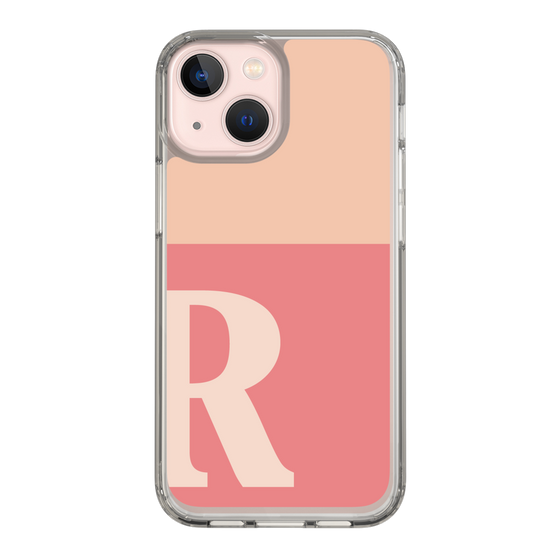 Slim Protection Case［ Original - initial two tone - R pink ］