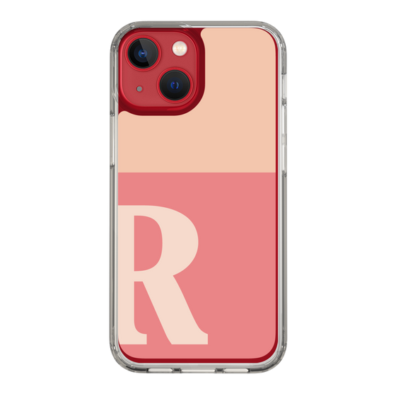 Slim Protection Case［ Original - initial two tone - R pink ］