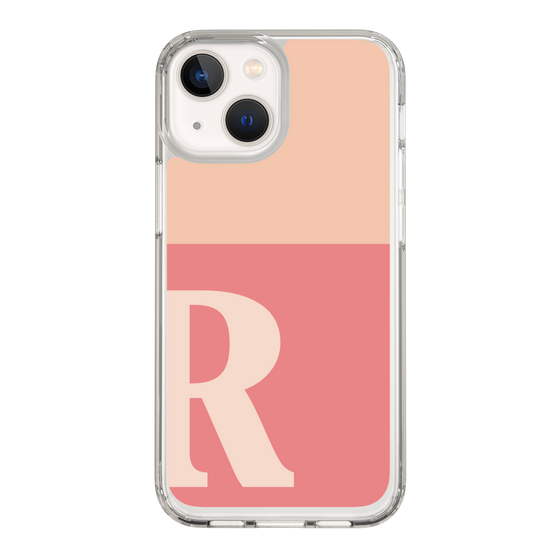 Slim Protection Case［ Original - initial two tone - R pink ］