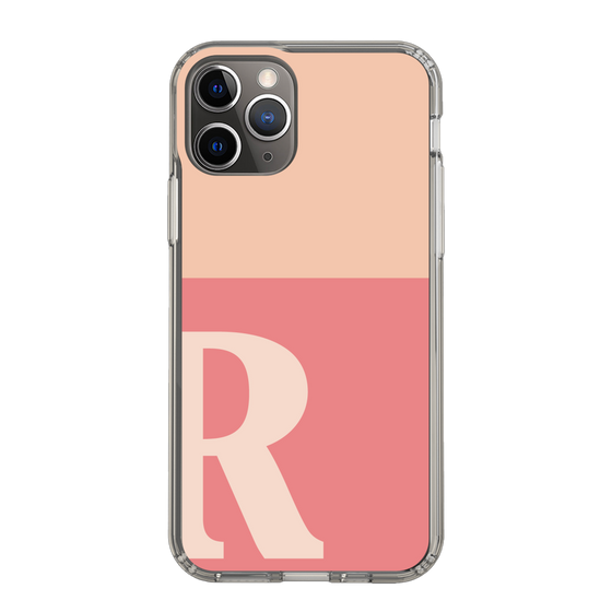 Slim Protection Case［ Original - initial two tone - R pink ］