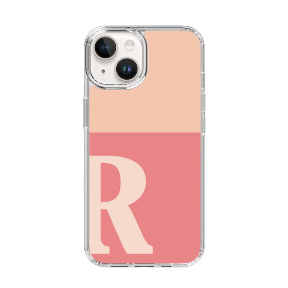 Slim Protection Case［ Original - initial two tone - R pink ］