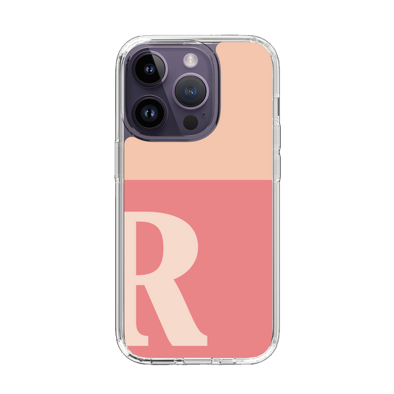 Slim Protection Case［ Original - initial two tone - R pink ］