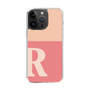 Slim Protection Case［ Original - initial two tone - R pink ］