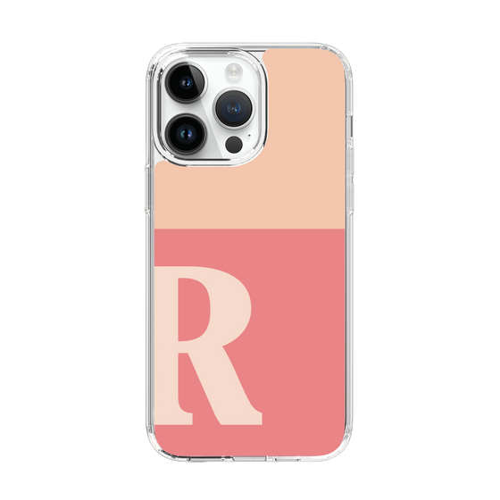 Slim Protection Case［ Original - initial two tone - R pink ］
