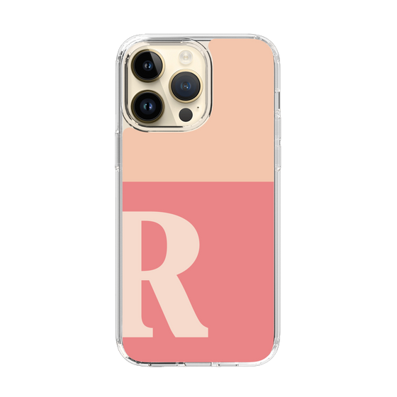 Slim Protection Case［ Original - initial two tone - R pink ］
