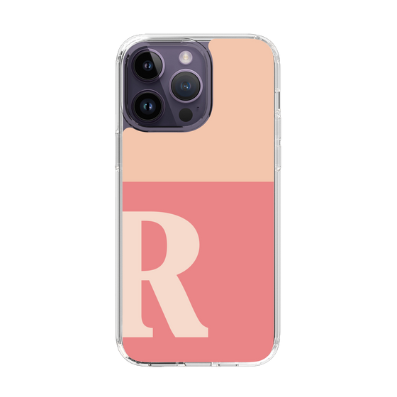 Slim Protection Case［ Original - initial two tone - R pink ］