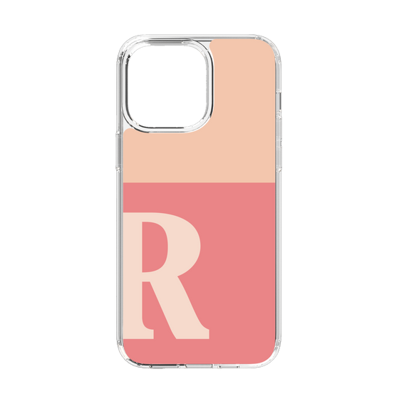 Slim Protection Case［ Original - initial two tone - R pink ］