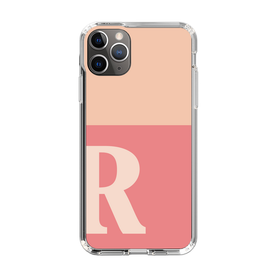 Slim Protection Case［ Original - initial two tone - R pink ］