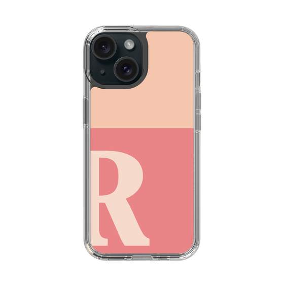Slim Protection Case［ Original - initial two tone - R pink ］