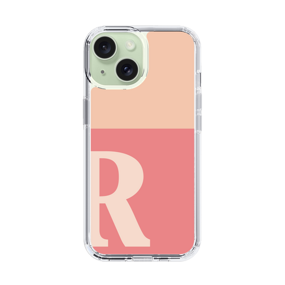 Slim Protection Case［ Original - initial two tone - R pink ］