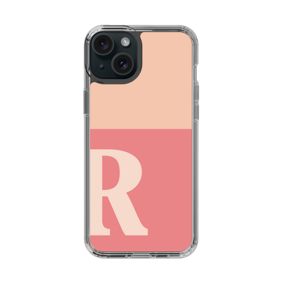 Slim Protection Case［ Original - initial two tone - R pink ］