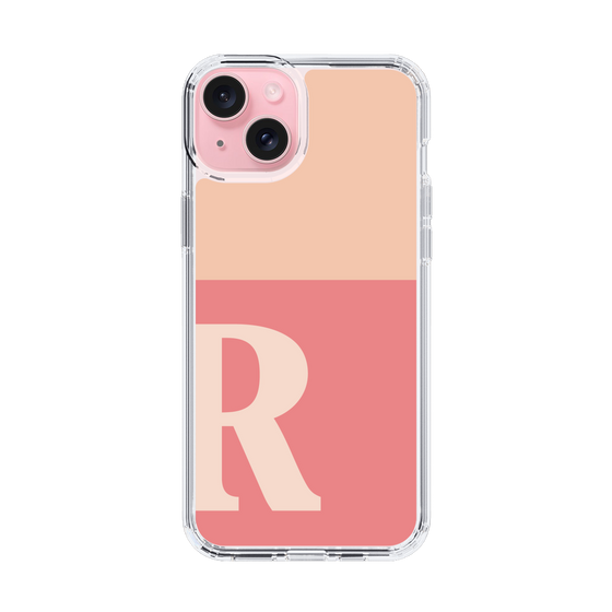 Slim Protection Case［ Original - initial two tone - R pink ］