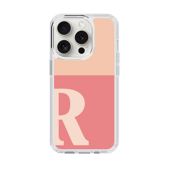 Slim Protection Case［ Original - initial two tone - R pink ］