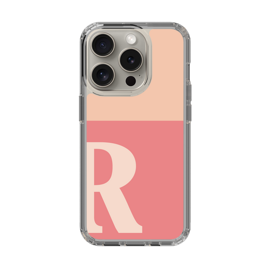 Slim Protection Case［ Original - initial two tone - R pink ］
