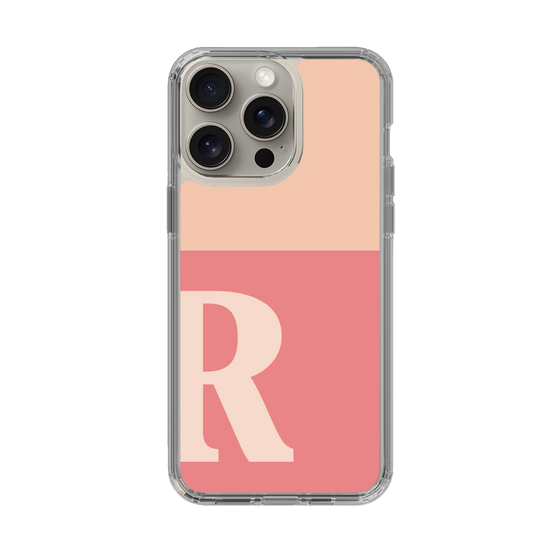Slim Protection Case［ Original - initial two tone - R pink ］