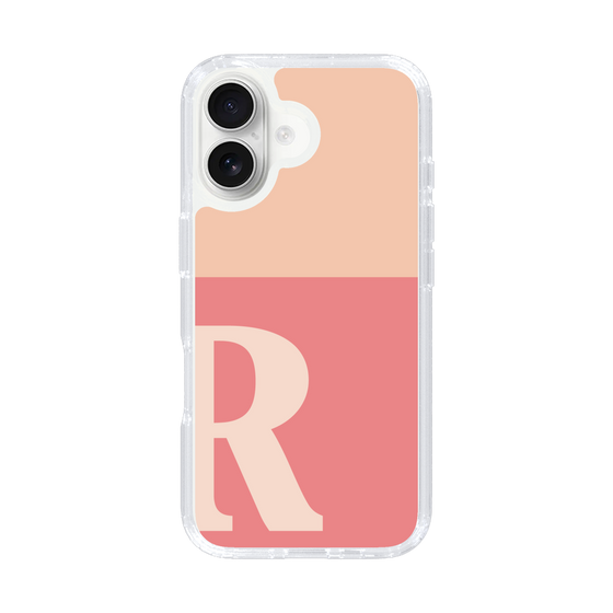 Slim Protection Case［ オリジナル - initial two tone - R pink ］
