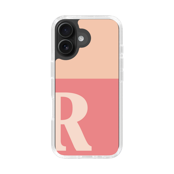 Slim Protection Case［ オリジナル - initial two tone - R pink ］