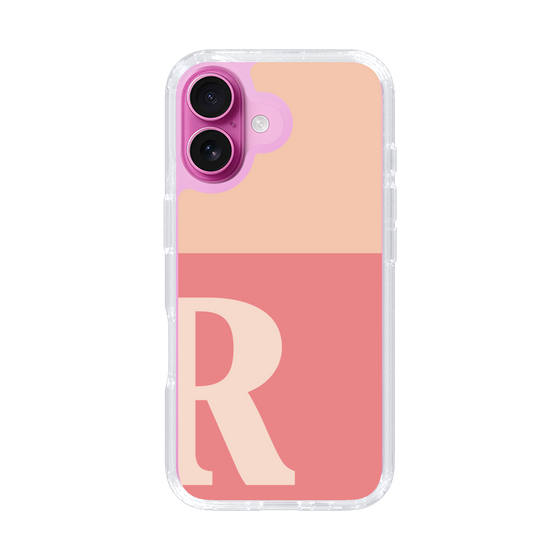 Slim Protection Case［ オリジナル - initial two tone - R pink ］