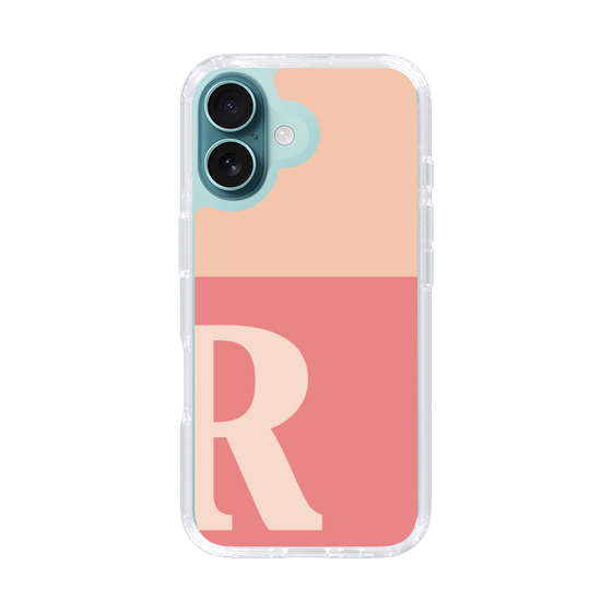 Slim Protection Case［ オリジナル - initial two tone - R pink ］