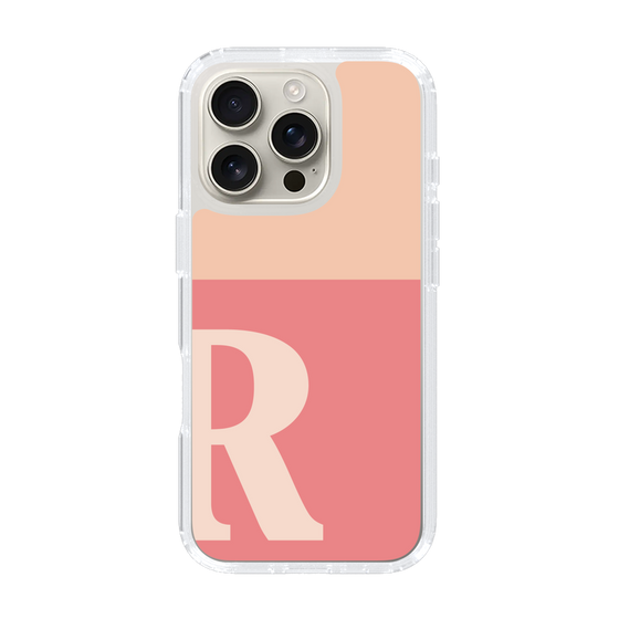 Slim Protection Case［ オリジナル - initial two tone - R pink ］