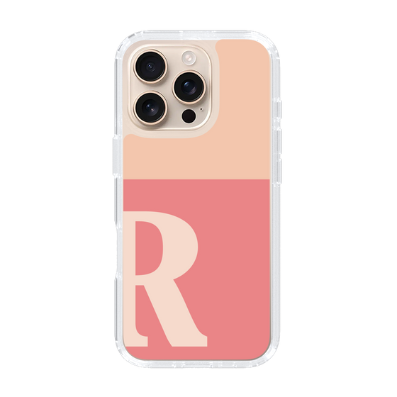 Slim Protection Case［ オリジナル - initial two tone - R pink ］
