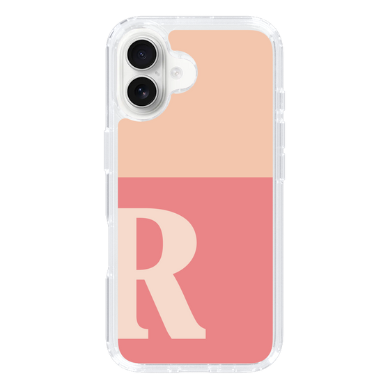Slim Protection Case［ オリジナル - initial two tone - R pink ］
