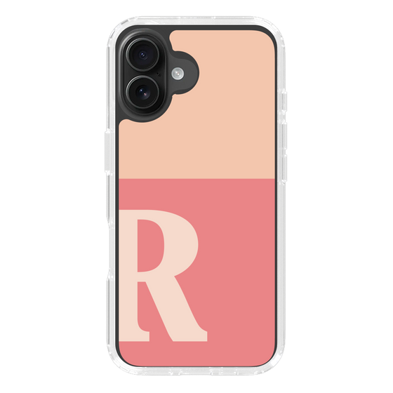 Slim Protection Case［ オリジナル - initial two tone - R pink ］