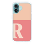 Slim Protection Case［ オリジナル - initial two tone - R pink ］
