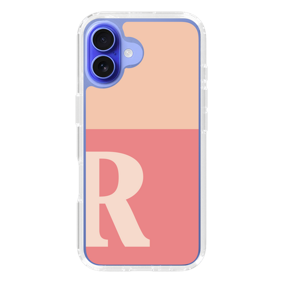 Slim Protection Case［ オリジナル - initial two tone - R pink ］