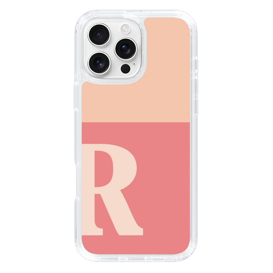 Slim Protection Case［ オリジナル - initial two tone - R pink ］