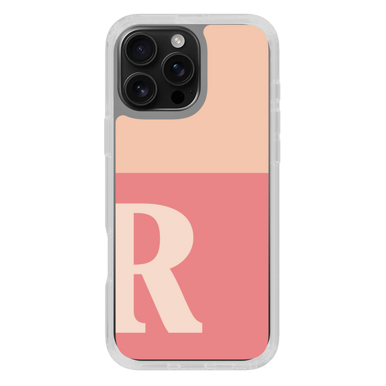 Slim Protection Case［ オリジナル - initial two tone - R pink ］