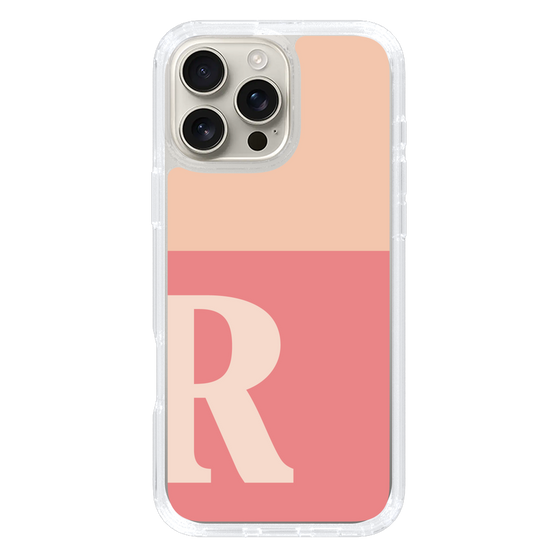 Slim Protection Case［ オリジナル - initial two tone - R pink ］