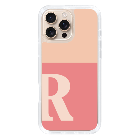 Slim Protection Case［ オリジナル - initial two tone - R pink ］