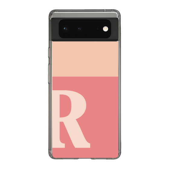 Slim Protection Case［ Original - initial two tone - R pink ］