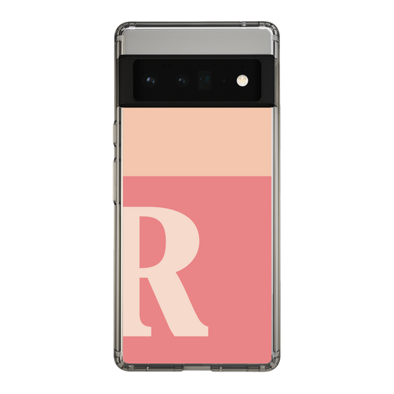 Slim Protection Case［ Original - initial two tone - R pink ］