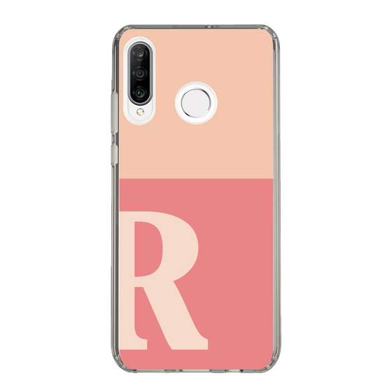 Slim Protection Case［ Original - initial two tone - R pink ］