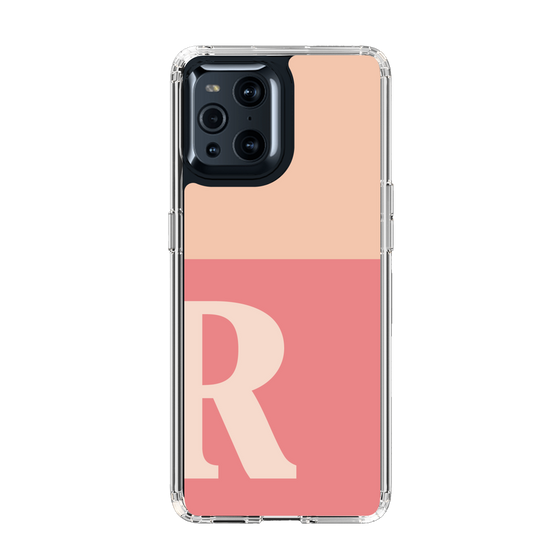 Slim Protection Case［ Original - initial two tone - R pink ］