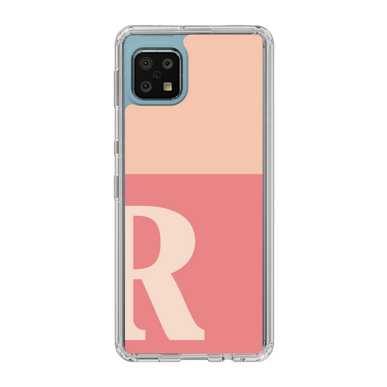 Slim Protection Case［ Original - initial two tone - R pink ］