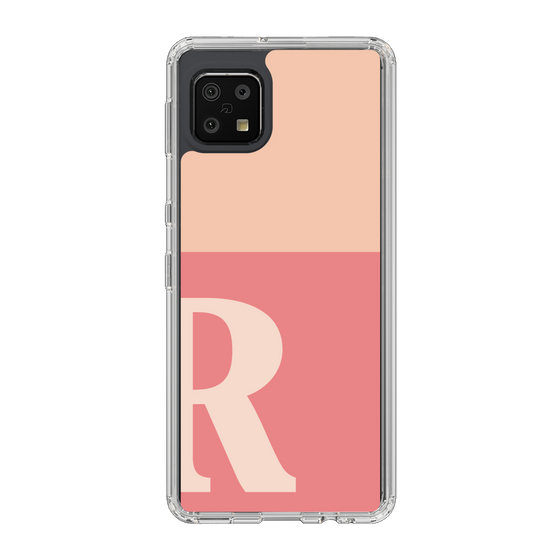 Slim Protection Case［ Original - initial two tone - R pink ］
